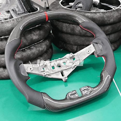 Volante de fibra de carbono compatible con Dodge Charger Challenger Durango 2011-2014 - Imagen 11 de 12