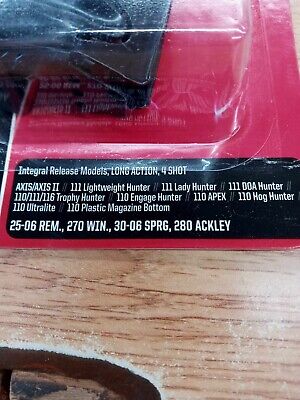 Savage Axis Magazine 25-06, 270, 30-06 4 Round 55233 NEW | eBay Savage Axis Magazine 25-06, 270, 30-06 4 Round 55233 NEW | eBay