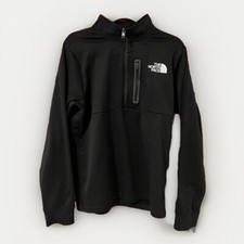 The North Face Jet Black Astro Ridge 1/4 Zip Long Sleeve Pullover Mens Jacket M