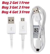 For Samsung Galaxy Android Phone OEM Micro USB Charger Fast Charging Cable Cord