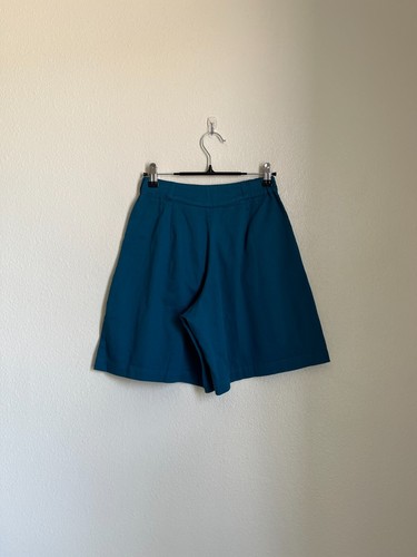 Patagonia Girls Cotton High-Rise Pleated Shorts in Teal Size 10 - Picture 3 of 4