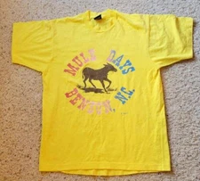 Vintage 1980s Mule Days Benson NC Screen Stars T-Shirt Large North Carolina