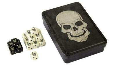 Set De 20 Dados Temáticos De Calaveras En Lata - Gale Force Nine, Ideal Para Juegos De Rol Como D&D