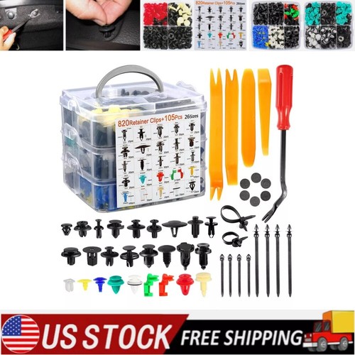 925Pcs SUV Car Body Push Pin Rivet Trim Panel Fastener Clip Moulding ...