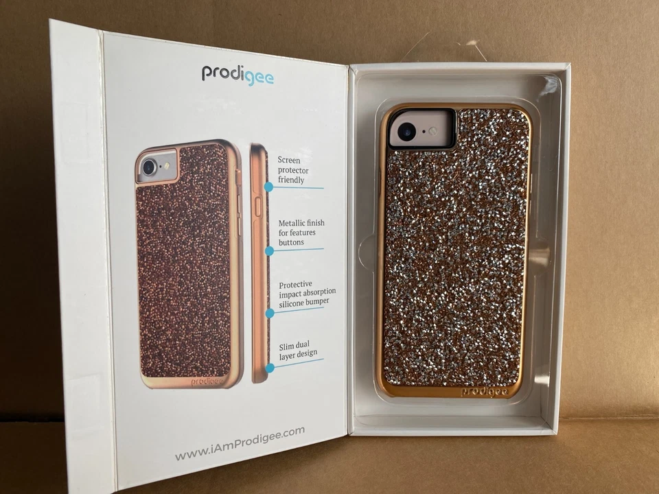 Prodigee Fancee iPhone 6s Case Glitter Rose Pink Gold Dazzling Sparkle - Image 3 of 4