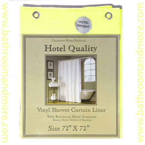 Heavy Weight Hotel Quality 8-gauge Vinyl Shower Liner: 72" x 72" 4 Colors - 第 15/29 張圖片