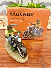 Department 56 Halloween Full Moon Ride Harley Davidson #4049324 Original Box