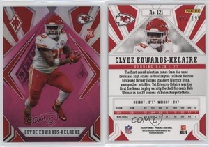 2020 Panini Phoenix Rookies Pink /199 Clyde Edwards-Helaire #121 Rookie RC
