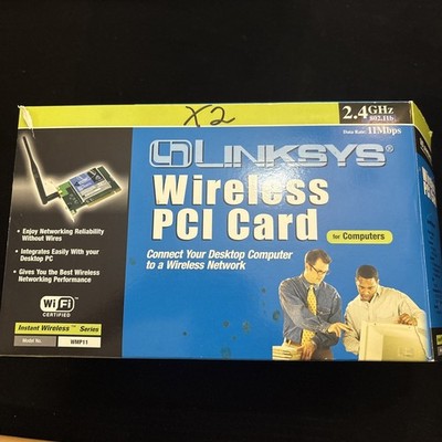 Linksys Instant Wireless PCI Adapter Card Wireless-B 2.4GHz 802.11b - WMP11