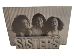 Hallmark SISTERS 4x6 picture frame - silver with glass -- BRAND NEW