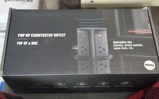 Pop Up Outlet for Countertop,Recessed Power Strip,Power Grommet 3.15 inch Desk