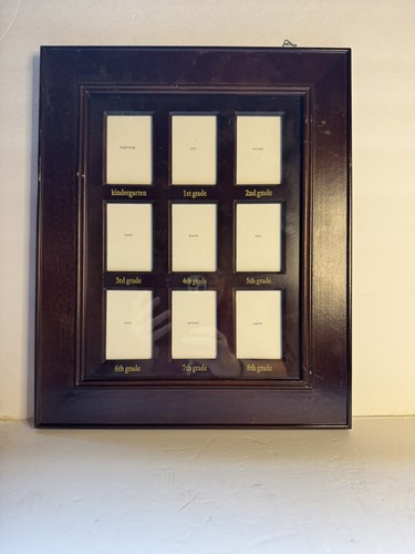 Pottery Barn Kids School Years Frame Kingergarten 8th Grade Brown Espresso Wood