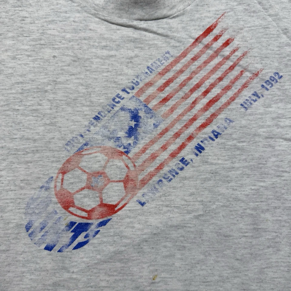 Camisa De Colección Años 90 Umbro Torneo de Fútbol Doble Cara Lawrence Indiana - Pequeña Foto 3 de 4