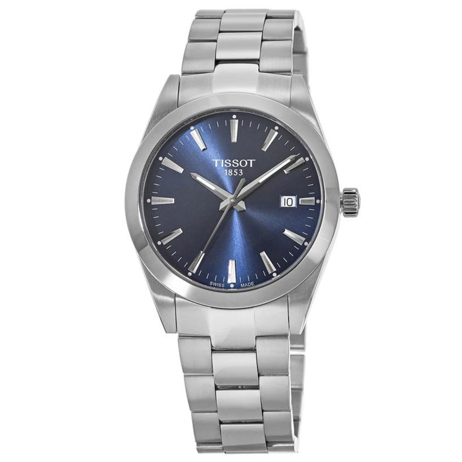 New Tissot Gentleman Quartz Blue Dial Stainless Men Watch T127.410.11.041.00