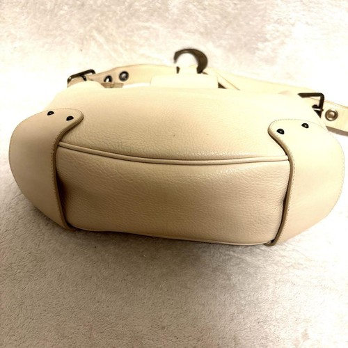 Chloe Shoulder Bag Purse Leather Beige Authentic from JAPAN - Picture 11 of 24