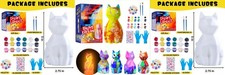 Paint Your Own Cat LED Lamp Craft Kit  3 Pack  Ages 6  Night Light READ DESC