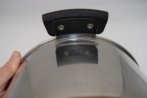 REVERE WARE COPPER BOTTOM 1801 DOUBLE RING 6 QUART STOCK POT & LID - Picture 7 of 16