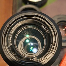 Sony E 55-210mm OSS Lens (READ - FUNGUS) + Neewer Dual  Charger & 2x NP-FW50