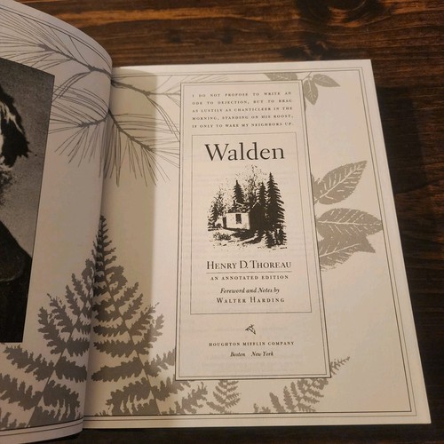 Walden by Henry David Thoreau 1995 Huffington Mifflin Co. - Imagen 6 de 12