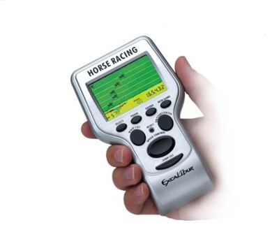 LCD Horse Racing Handheld Electronic Game Excalibur Electronics 416 ...