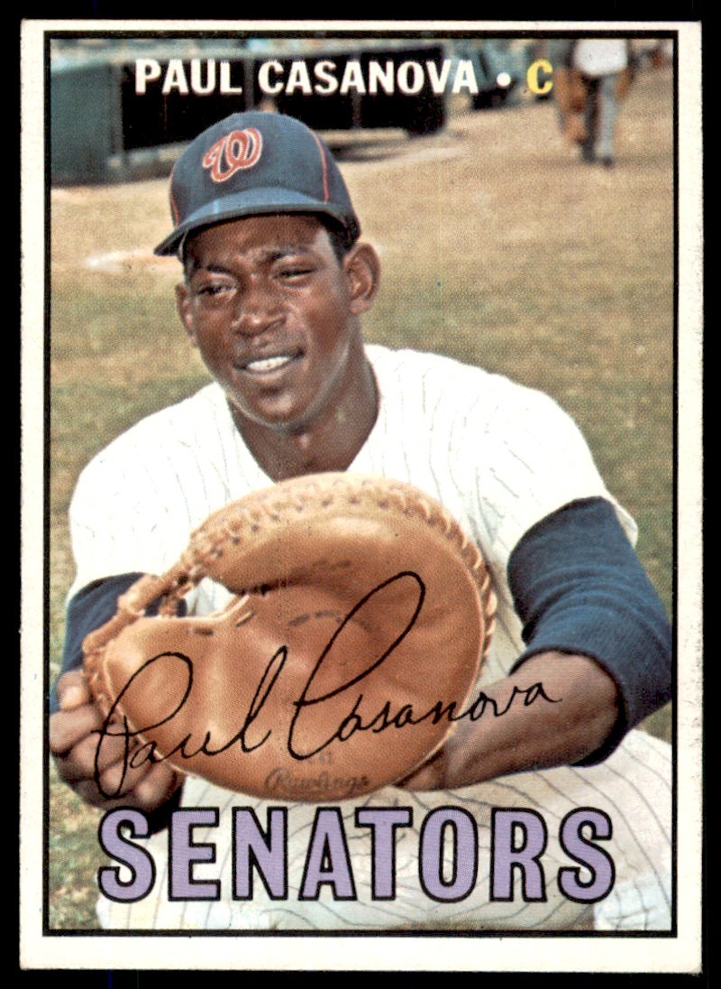 1967 Topps Paul Casanova Washington Senators #115 EXMT-NM