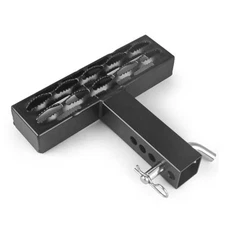  500 LBS Hitch Step Anti-Skid Teeth and Rust Towing Bumper Guard Hitch Steps 