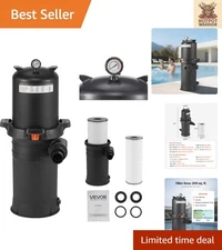 Upgrade Your Pool with 200 Sq Ft Filtration System - Compatible with 3-4HP Pumps