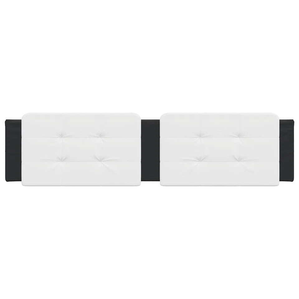 Headboard Cushion White and Black Faux leather, Foam 76.0 in - Image 4 of 4
