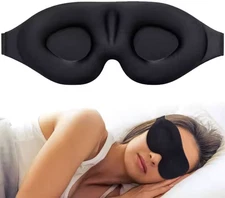 2PCS Sleep Eye Mask Zero Eye Pressure 3D Light Blocking Night Blindfold Soft