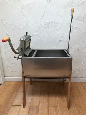 #ad James Washer Amish style stainless steel hand washer tub and wringer $375.00