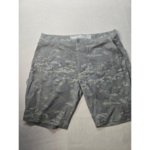 Dixxon Flannel Co Men Camo Hybrid Shorts Grey Charcoal Size 42 Live Fast Forever