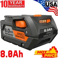 R840087 For RIDGID 18V Lithium-Ion MAX Output 8.0 Ah Tool Battery Rigid R840085