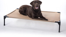 Outdoor Elevated Dog Bed - Cooling Raised Dog Bed for M/L Pets, Breathable Mesh