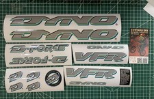 97 Dyno VFR black pattern sticker decals on clear