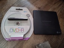 LG Slim Portable DVD Writer Model GP60NB50 CD Reader  Dvd's