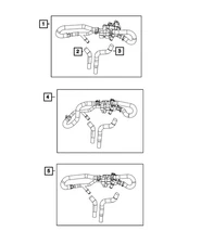 Genuine Mopar Heater Supply And Return Hose And Tube 68504734AA