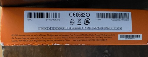 Amazon Kindle Fire HD 8 (6th Generation), 32GB, Wi-Fi, 8in - Blue - NEW, SEALED - Picture 3 of 4