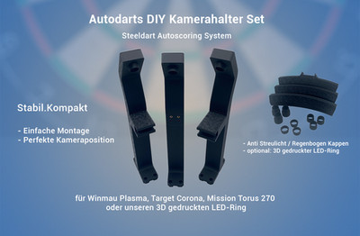 Kamerahalterung kompatibel mit Autodarts für Winmau, Target oder Mission Torus