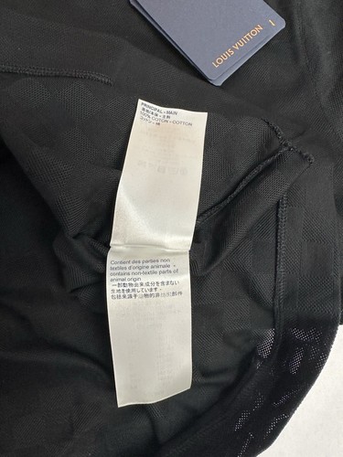Louis Vuitton Classic Damier Pique Polo Tee - Size Medium Black (READ) - Picture 15 of 22