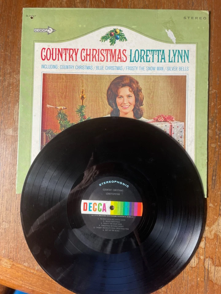 Loretta Lynn – Country Christmas LP Vinyl 1966 Stereo VG/G+ Foto 4 de 4