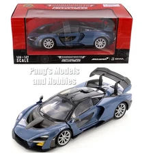 2019 McLaren Senna 1/24 Scale Diecast Model by MotorMax - BLUE w/ BOX