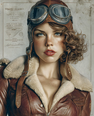 8x10 Retro Adventure Heroine Art Print - 856428620