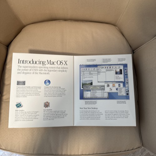 MAC OS X 10.0 RETAIL FULL BIG BOX M8545LL/A DEVELOPER TOOLS MACINTOSH APPLE - Picture 2 of 5
