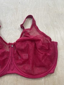 Wacoal 855186 Retro Chic full Figure Underwire Bra Size 38H Red