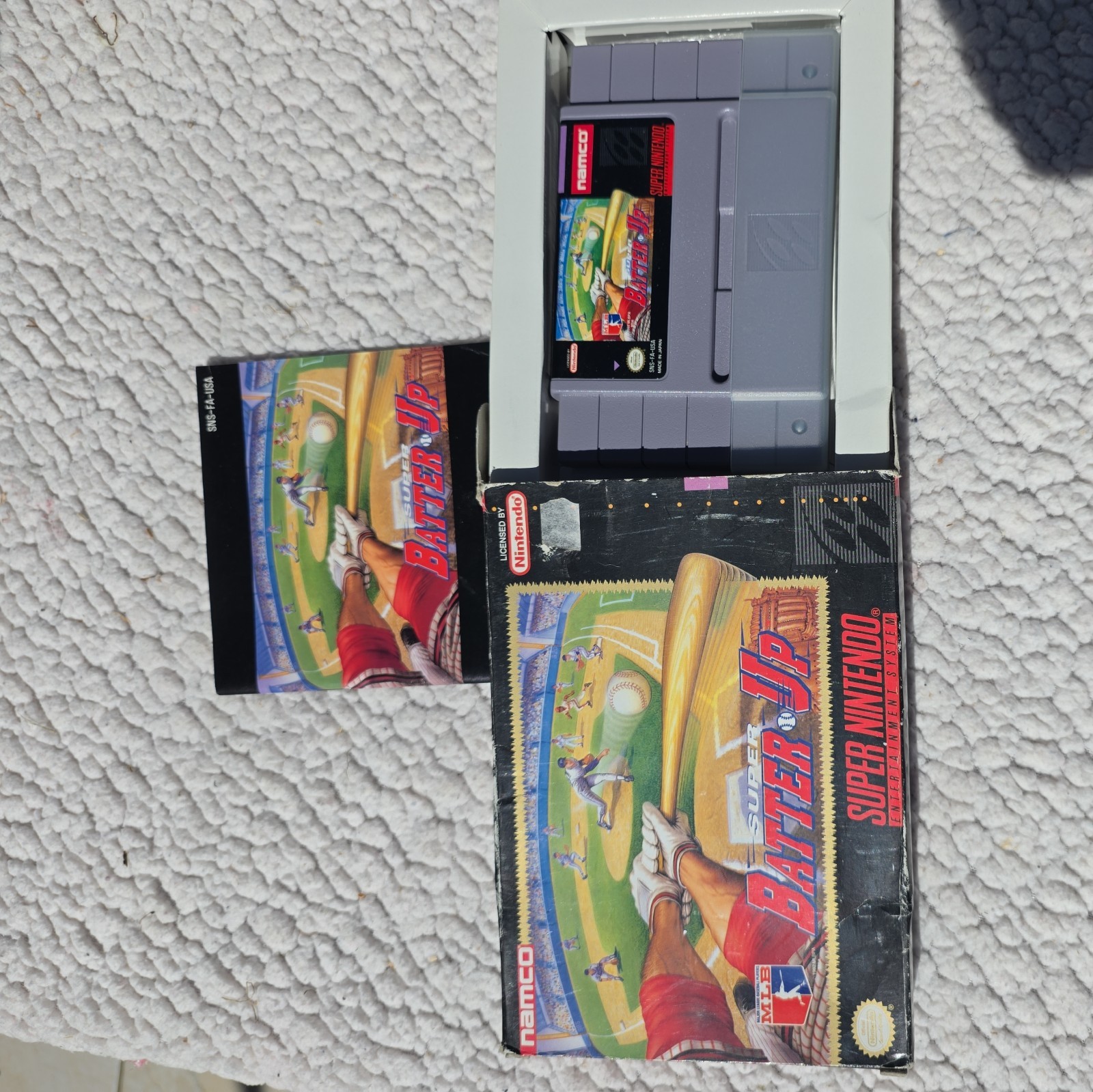 ✨  Super Batter Up SNES USA New Super Nintendo Namco 1993 SNS-FA-USA ✨