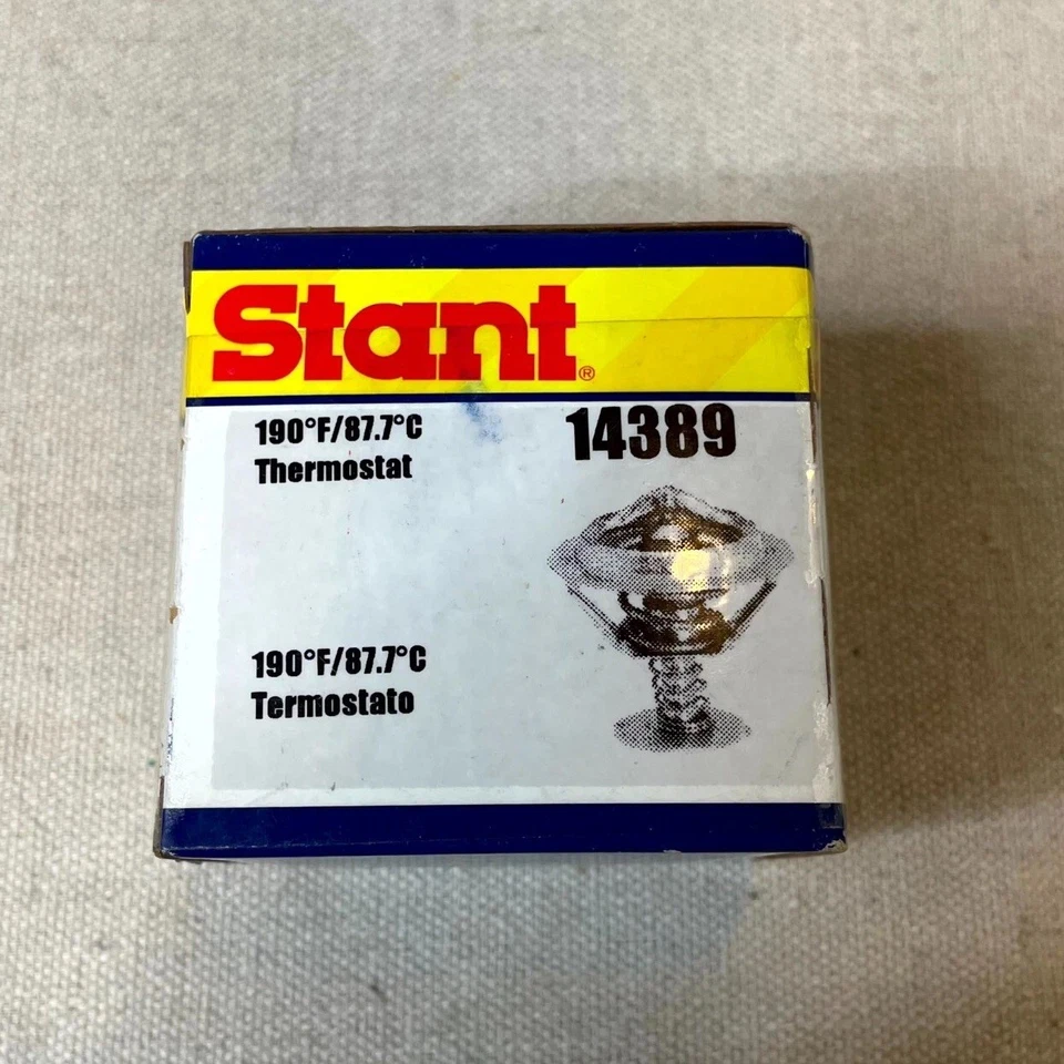 Termostato de líquido de arrefecimento do motor Stant 14389 para 2001-05 Dodge Stratus Chrysler Sebring - Imagem 2 de 4
