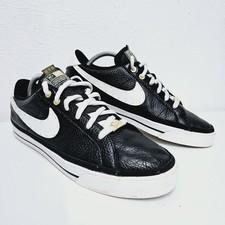 Nike Court Legacy Serena Williams Design Crew Black Size UK 8.5 Leather Trainers