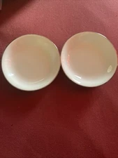 Syracuse Gallery Collection 2 Mini China Dishes/Ashtray Gold Trim 4”
