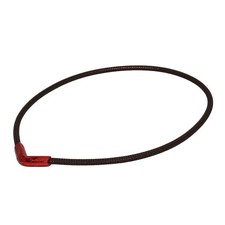 Phiten Rakuwa Neck X50 V-Type Metallic Red Necklace, 50Cm 