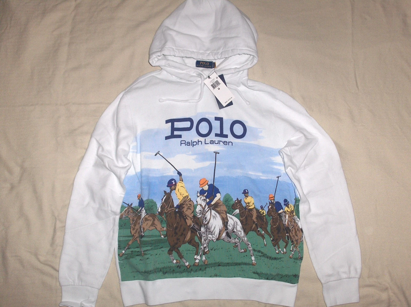POLO RALPH LAUREN Men's Match Equestrian Graphics Fleece Hoodie Sweatshirt WHITE
Opens in a new wind